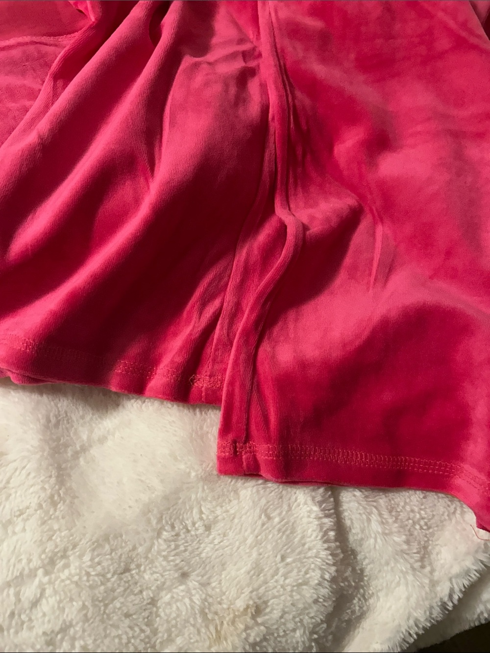 Katydid Women's Pink Velvet Zip-Up Hoodie with pants/ sweatsuit. NWOT. XL - Picture 6 of 8